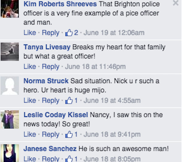 dojemny pribeh policajta Nick Struck a dievcatka po autonehode 5