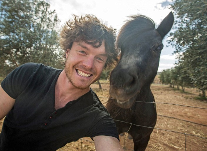 Allan Dixon selfie so zvieratkami 5